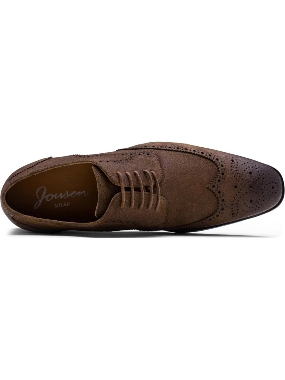 Men's Suede Brown 1 Dress Shoes Leather Wingtip Formal Business Oxford Shoes